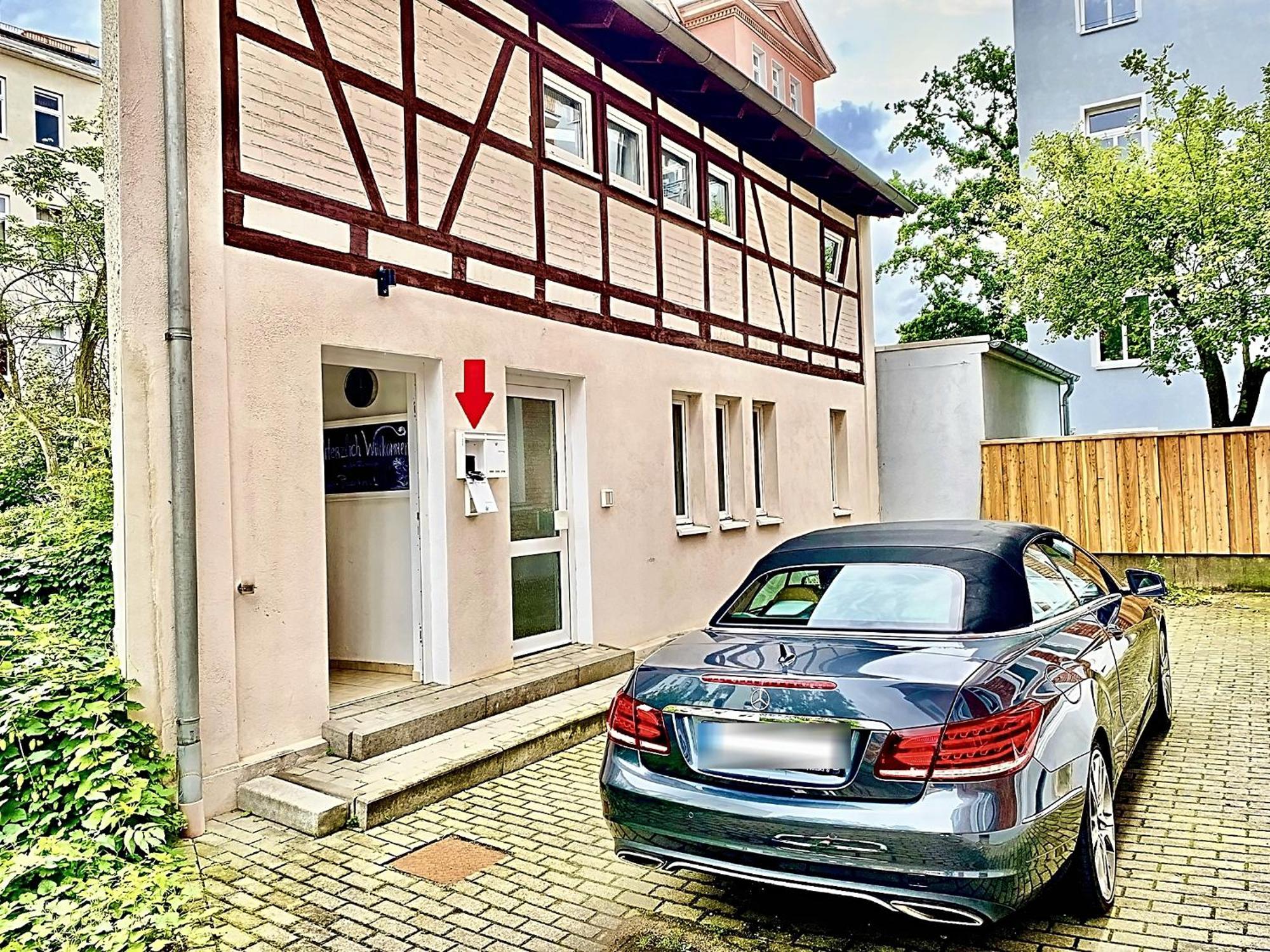 Die Remise Mit Kostenlosem Parkplatz Direkt Vor Der Tuer Erfurt Exterior foto
